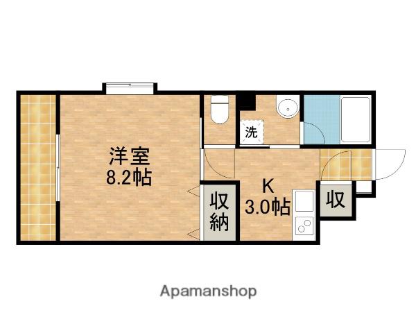 グレイス(1K/2階)の間取り写真
