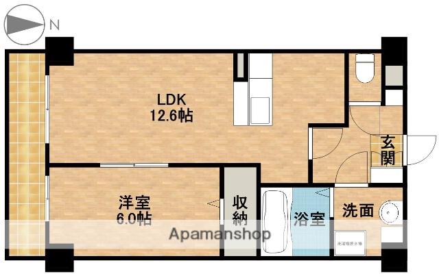 パークサイド中田Ⅱ(1LDK/1階)の間取り写真