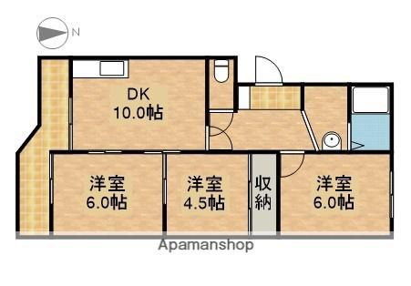 I・Cコーポ彦尾(3LDK/1階)の間取り写真