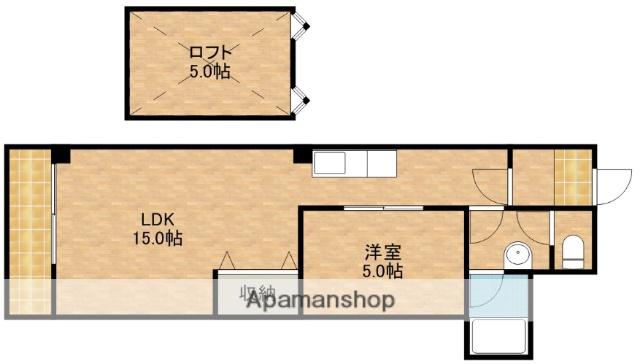 アソシア菅原(1LDK/2階)の間取り写真