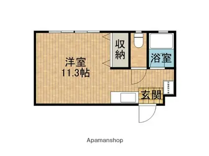 アヴェニュー(ワンルーム/3階)の間取り写真