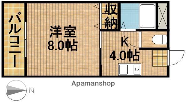 エスポワールⅠ(1K/3階)の間取り写真