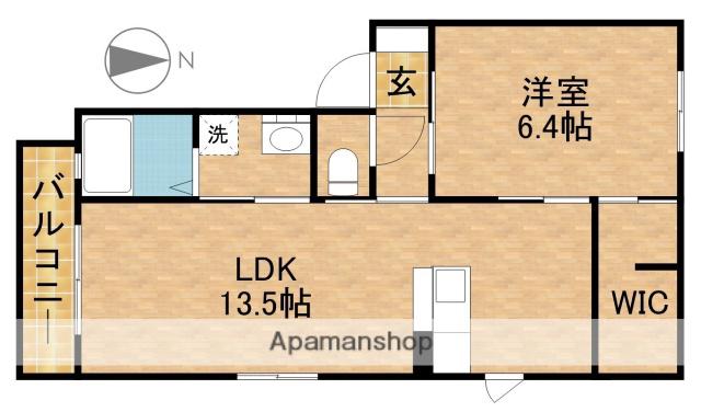 サウスバレーA(1LDK/2階)の間取り写真