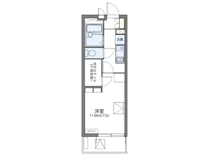 レオパレス吉原(1K/3階)の間取り写真