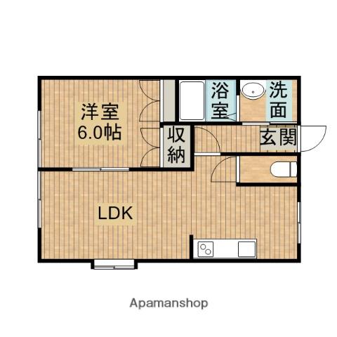 バローレ(1LDK/2階)の間取り写真