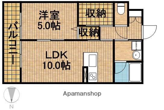 グランメゾンⅡ(1LDK/4階)の間取り写真