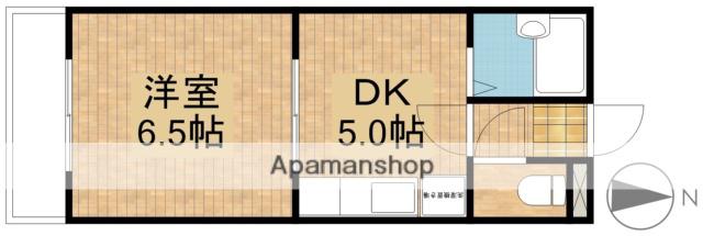 ピアハイツヒロセB(1DK/2階)の間取り写真
