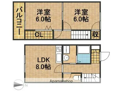 デュークス将監(2LDK)の間取り写真