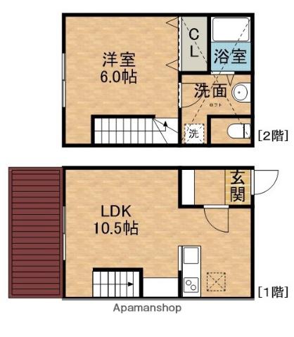 K・COURT(1LDK)の間取り写真