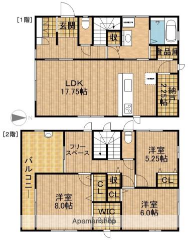 東海道本線 浜松駅 バス乗車時間:13分 美術館バス停で下車 徒歩4分 2階建 築13年(3LDK)の間取り写真