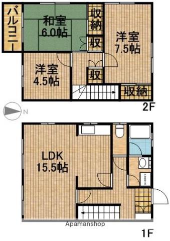 ヴィヴレ蜆塚(3LDK)の間取り写真