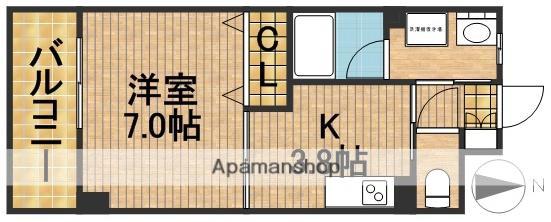 エストメンツ中央(1K/5階)の間取り写真
