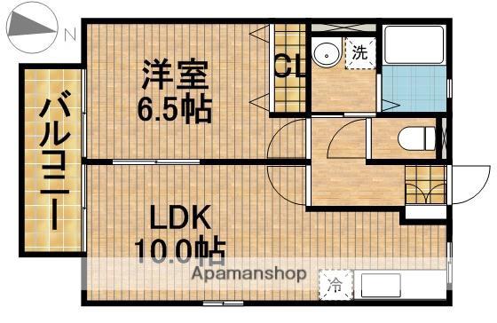 レーベン(1LDK/1階)の間取り写真