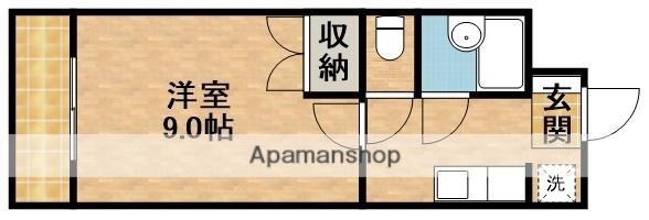 エターニⅡ(1K/3階)の間取り写真