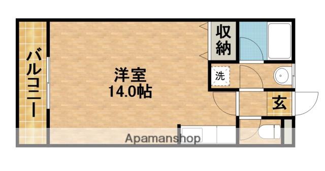 プチファーム神谷(ワンルーム/1階)の間取り写真