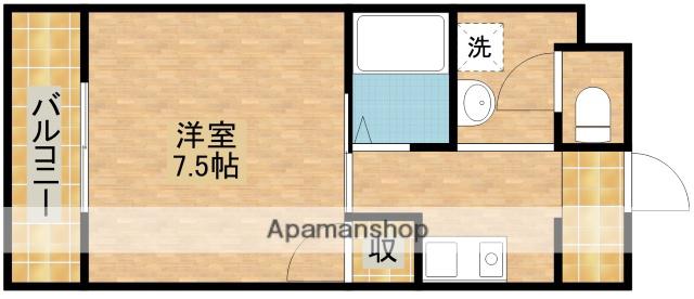 エスティーム(1K/2階)の間取り写真
