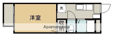パークハウス(1K/2階)の間取り写真