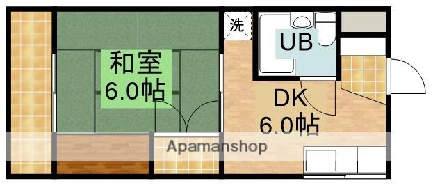 コーポミナミ(1DK/2階)の間取り写真