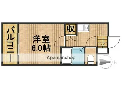 オスカーマンション(1K/3階)の間取り写真