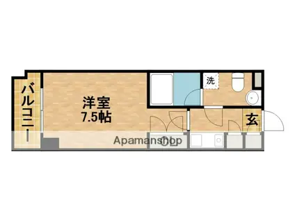 カーサ・ミラ日神パレステージ浜松2(1K/7階)の間取り写真