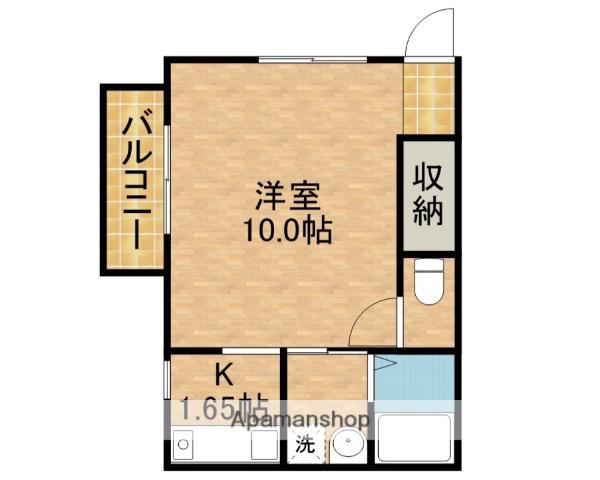 コモドハウスⅡ(1K/1階)の間取り写真