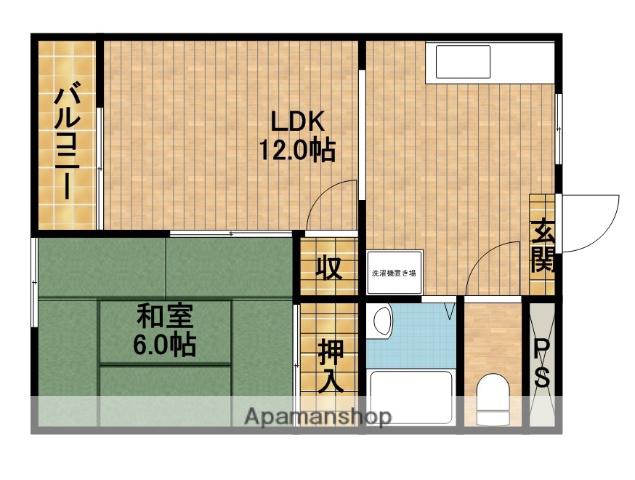 ハイツ魚妻パートⅠ(1LDK/2階)の間取り写真