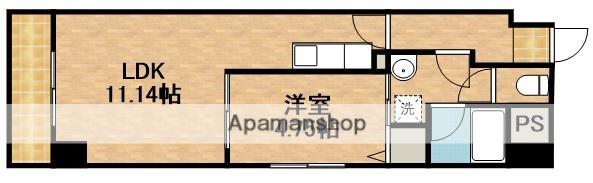 サウスコート(1LDK/4階)の間取り写真