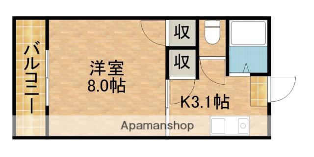 ネオ・コーポ12(1K/2階)の間取り写真