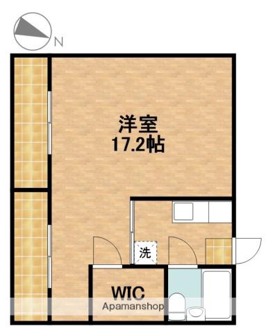 コーポ橋羽(1K/1階)の間取り写真