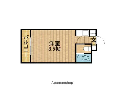 スカイプラザ焼津(ワンルーム/7階)の間取り写真