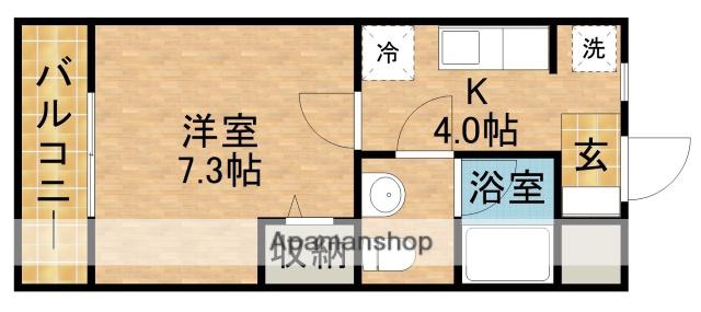 NEXTAGE新橋(1K/2階)の間取り写真