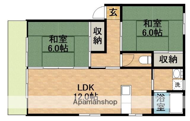 サンハイム(2LDK/1階)の間取り写真