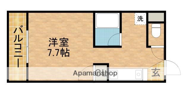 クリエイトダイアナⅡ(1K/2階)の間取り写真