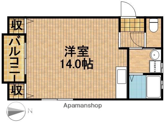リベルテ半田山(ワンルーム/2階)の間取り写真