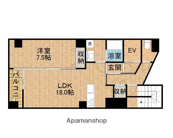 BB BLDG(1LDK/3階)の間取り写真