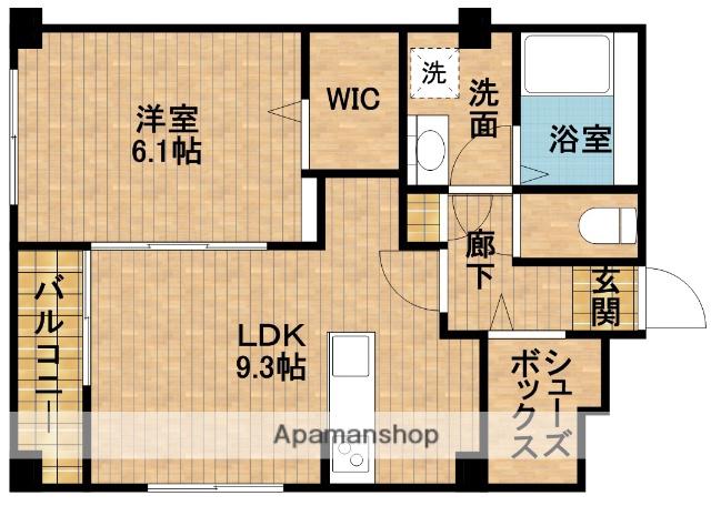 LALBA DI SECONDO(1LDK/3階)の間取り写真