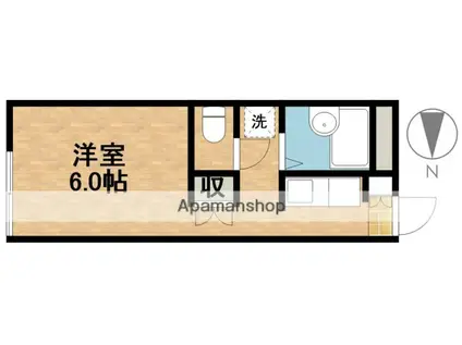 DOLCEⅡ(1K/1階)の間取り写真