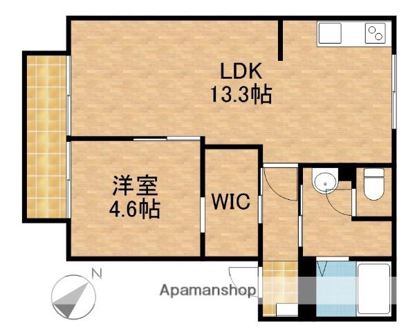 メゾンボナールS(1LDK/1階)の間取り写真