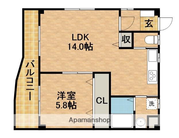 ウィルコート(1LDK/2階)の間取り写真