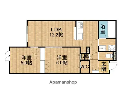 レジデンスリノア(2LDK/1階)の間取り写真