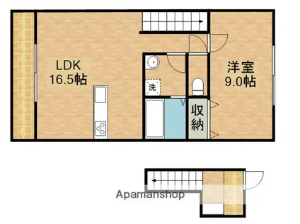レヴィード(1LDK/2階)の間取り写真
