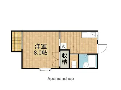 ベルテック21(1K/1階)の間取り写真