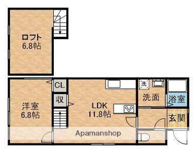 東海道本線 舞阪駅 徒歩13分 1階建 築2年(1LDK)の間取り写真