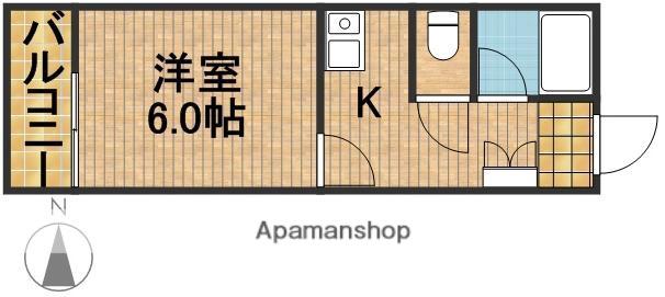 コスモカーザ(1K/5階)の間取り写真