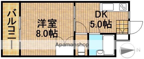エクセル21(1DK/3階)の間取り写真