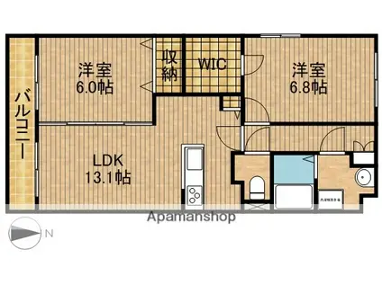 グランストーク中野町(2LDK/3階)の間取り写真