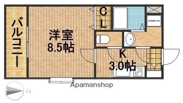 NAVONA・A(1K/2階)の間取り写真
