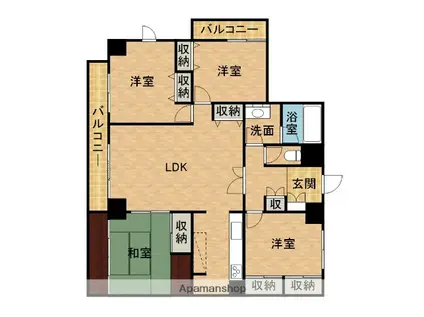 グランフォルム(4LDK/4階)の間取り写真