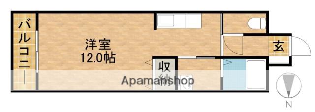 ROYAL ITAYA(1K/4階)の間取り写真