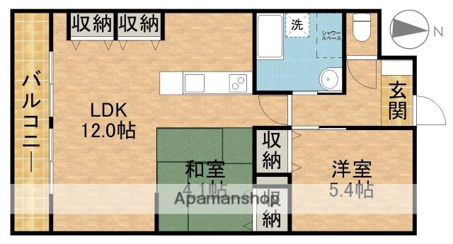 アルコ12(2LDK/5階)の間取り写真
